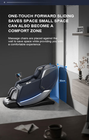 VD 18-Program Full-Body Massage Chair With Heat & Long SL Track Beige Colour