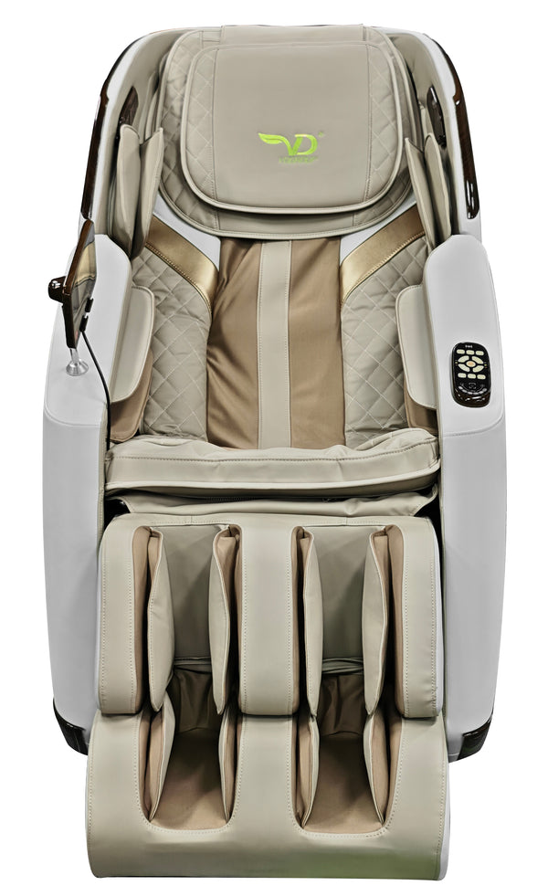 VD 18-Program Full-Body Massage Chair With Heat & Long SL Track Beige Colour