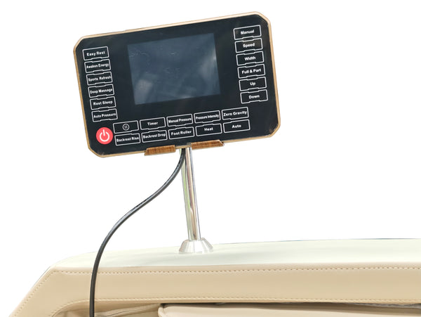 VD 18-Program Full-Body Massage Chair With Heat & Long SL Track Beige Colour