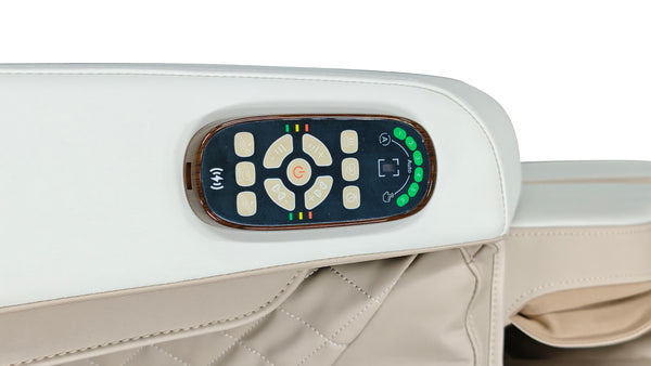 VD 18-Program Full-Body Massage Chair With Heat & Long SL Track Beige Colour