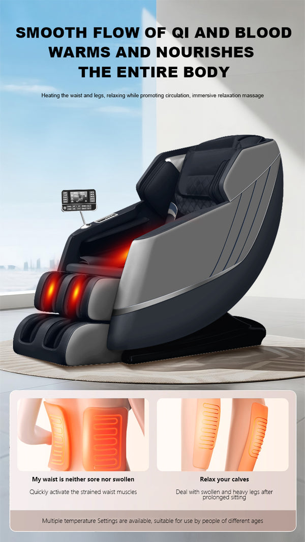 VD SL Ultra Long Track Massage Chair With Double Layered 4-Wheel Robotic Arm