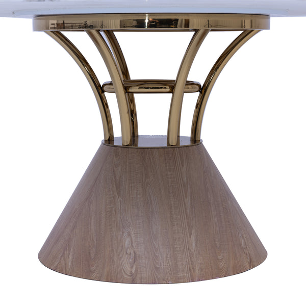 Lydia Round Marble Dining Table