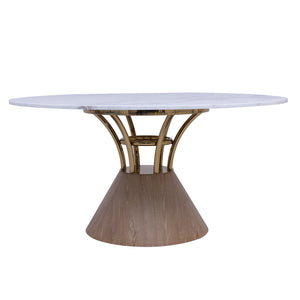 Lydia Round Marble Dining Table