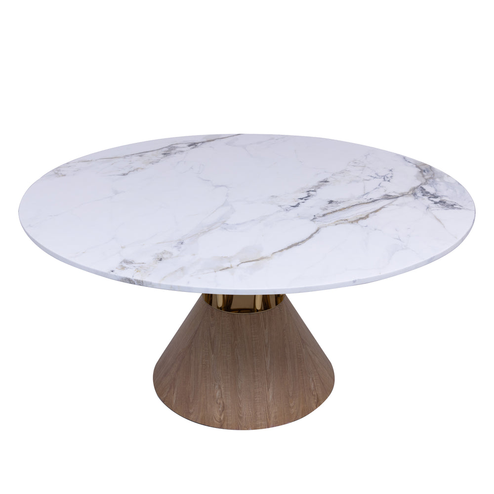 Lydia Round Marble Dining Table