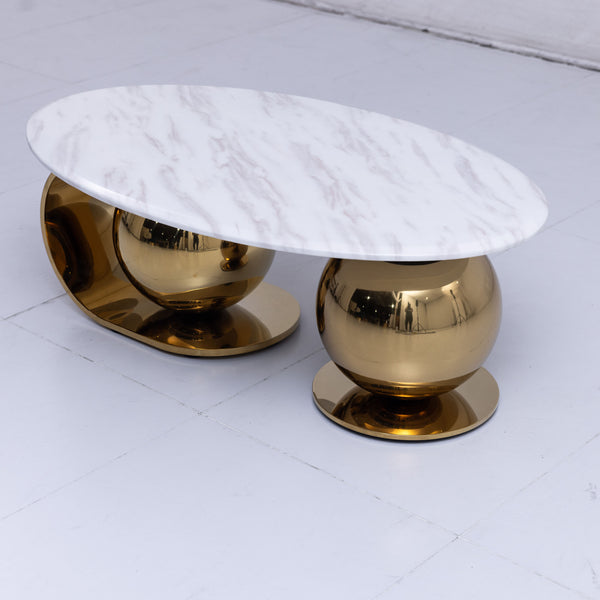 Athena Marble Coffee Table Set