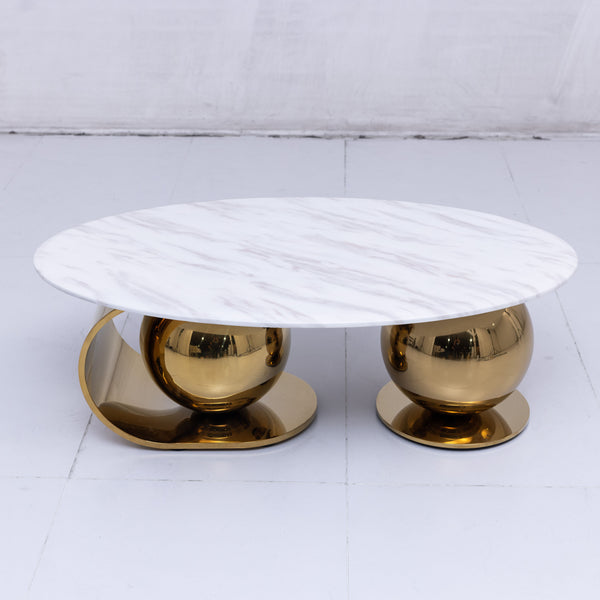 Athena Marble Coffee Table Set