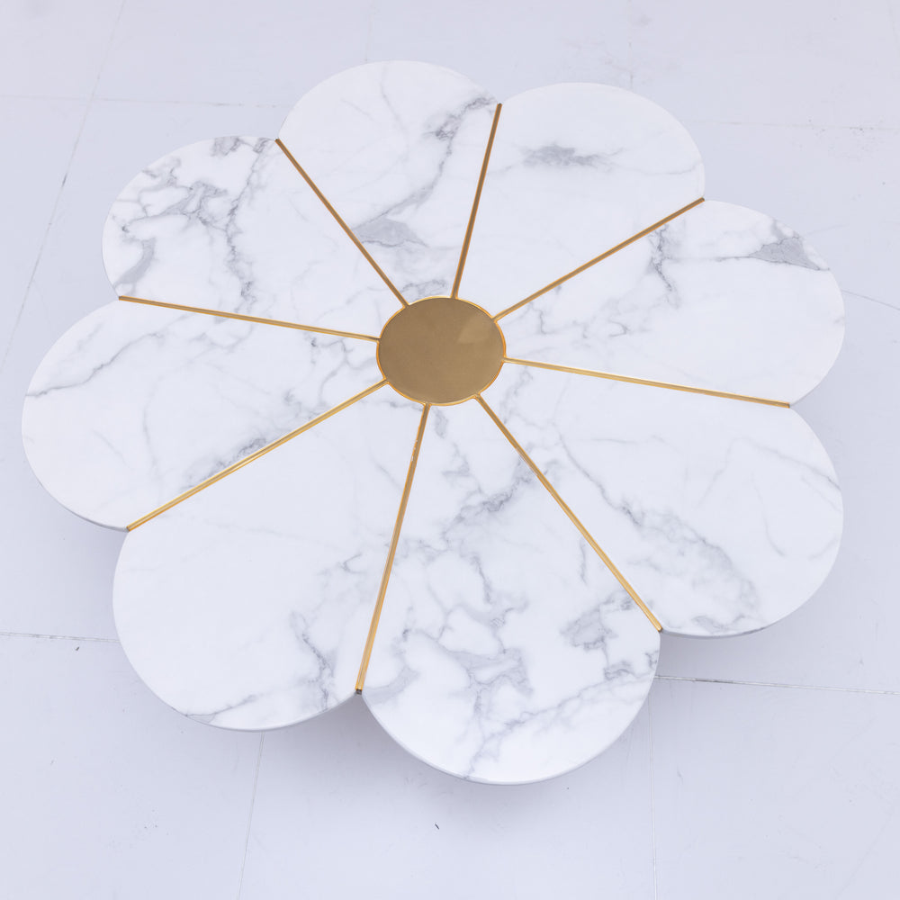 Daisy Marble Coffee Table