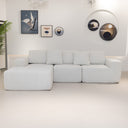 Elena L Shaped Modular Sectional Sofa With Left Chase
