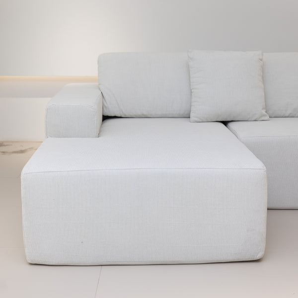Elena L Shaped Modular Sectional Sofa With Left Chase