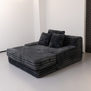 Martina Soft & Fluffy Plush Single Sofa Bed
