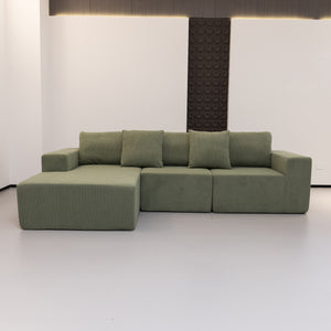 Elena L Shaped Modular Sectional Sofa With Left Chase