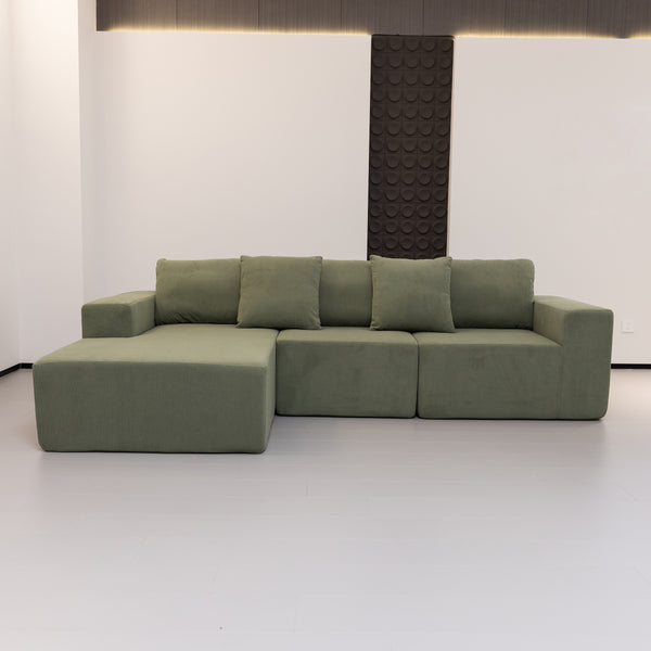 Elena L Shaped Modular Sectional Sofa With Left Chase
