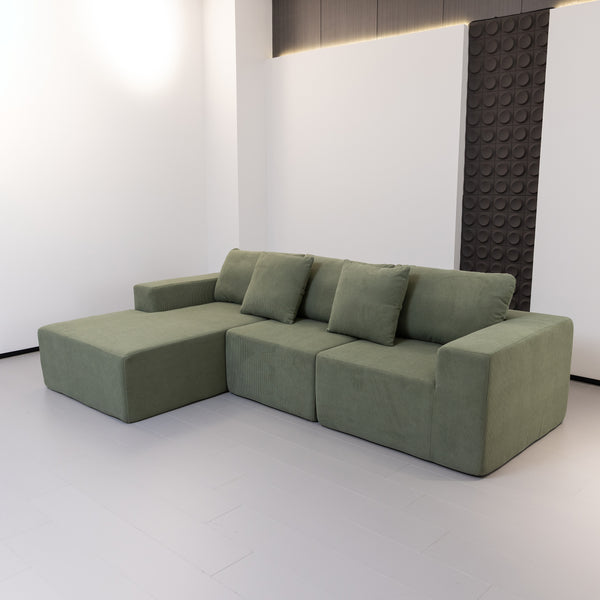 Elena L Shaped Modular Sectional Sofa With Left Chase