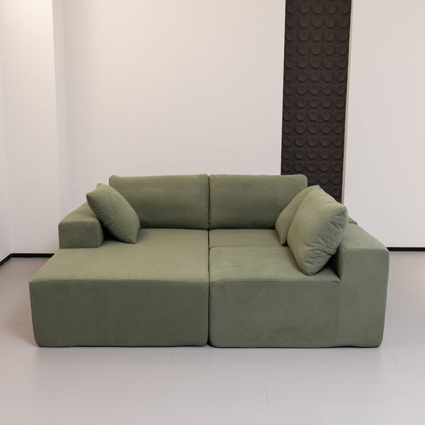 Elena L Shaped Modular Sectional Sofa With Left Chase