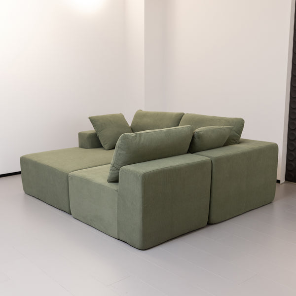 Elena L Shaped Modular Sectional Sofa With Left Chase