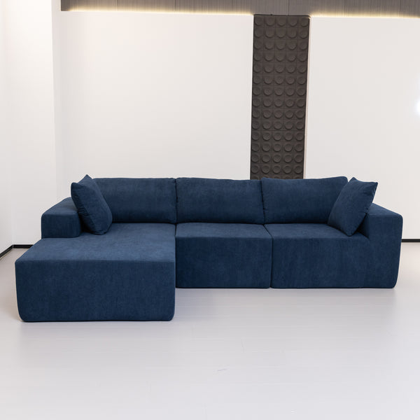 Elena L Shaped Modular Sectional Sofa With Left Chase