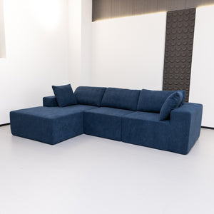 Elena L Shaped Modular Sectional Sofa With Left Chase