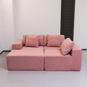 Elena L Shaped Modular Sectional Sofa With Left Chase
