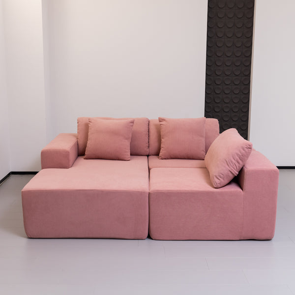 Elena L Shaped Modular Sectional Sofa With Left Chase