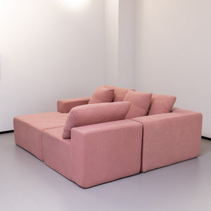 Elena L Shaped Modular Sectional Sofa With Left Chase