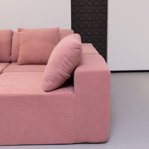 Elena L Shaped Modular Sectional Sofa With Left Chase