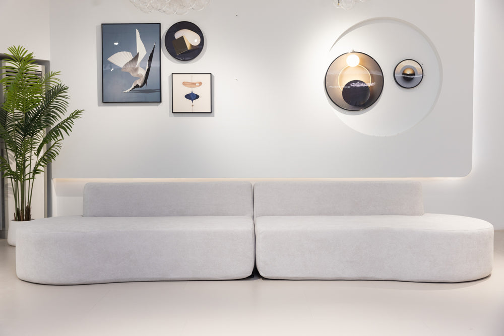 Luna Wave Sofa – Sculpted Modern Comfort
