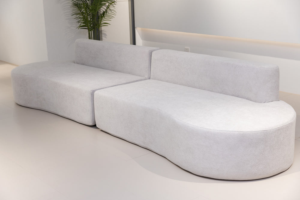 Luna Wave Sofa – Sculpted Modern Comfort