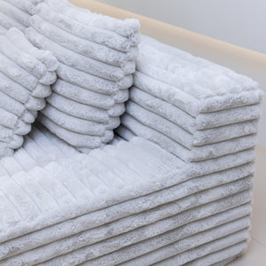 Martina Soft & Fluffy Plush Three Seater Sofa Bed