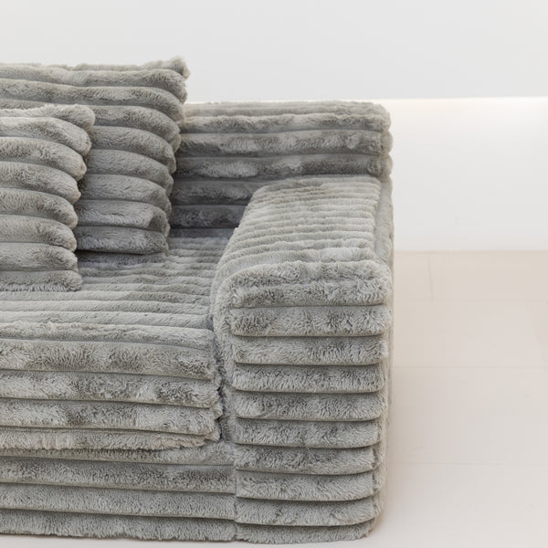 Martina Soft & Fluffy Plush Two Seater Sofa Bed