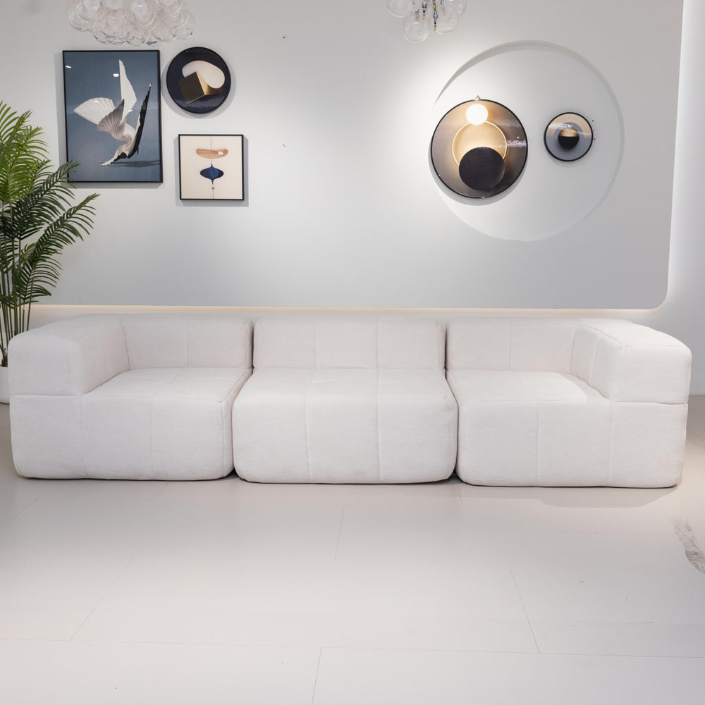 Alba Modular Sofa Two Or Three Seater – Flat Boucle