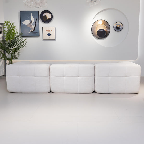 Alba Modular Sofa Two Or Three Seater – Flat Boucle