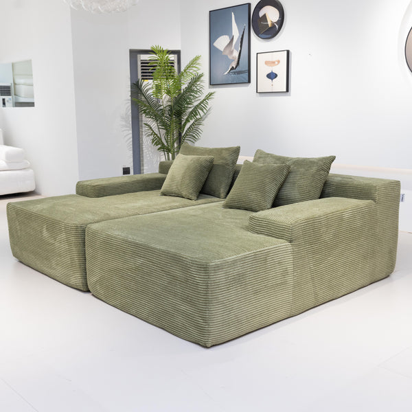 Cleo Double Lounge Chaise Sofa Bed