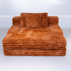 Martina Soft & Fluffy Plush Single Sofa Bed