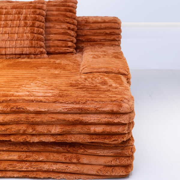 Martina Soft & Fluffy Plush Single Sofa Bed