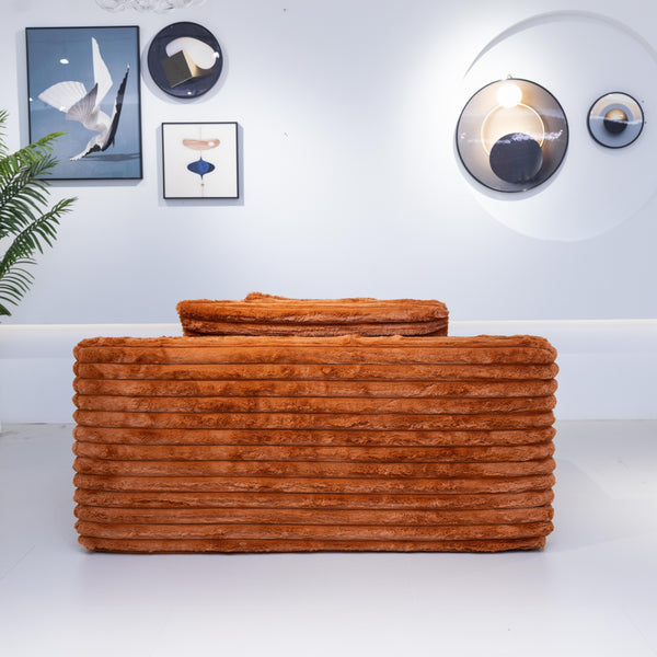 Martina Soft & Fluffy Plush Single Sofa Bed