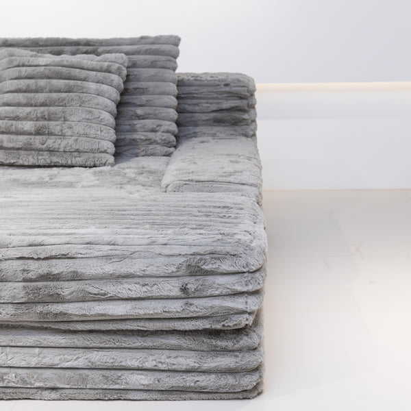Martina Soft & Fluffy Plush Single Sofa Bed