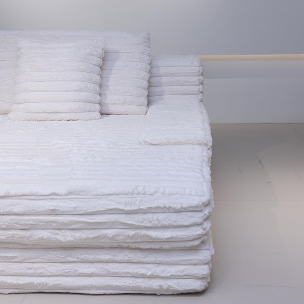 Martina Soft & Fluffy Plush Single Sofa Bed