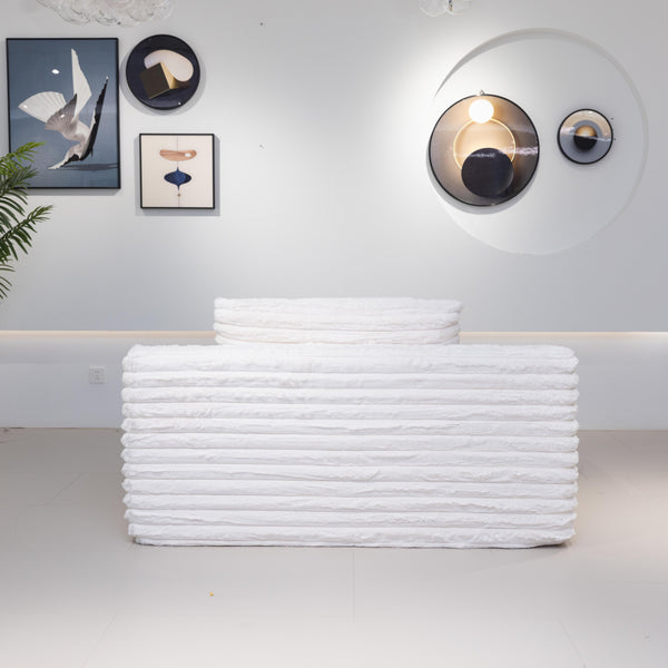 Martina Soft & Fluffy Plush Single Sofa Bed