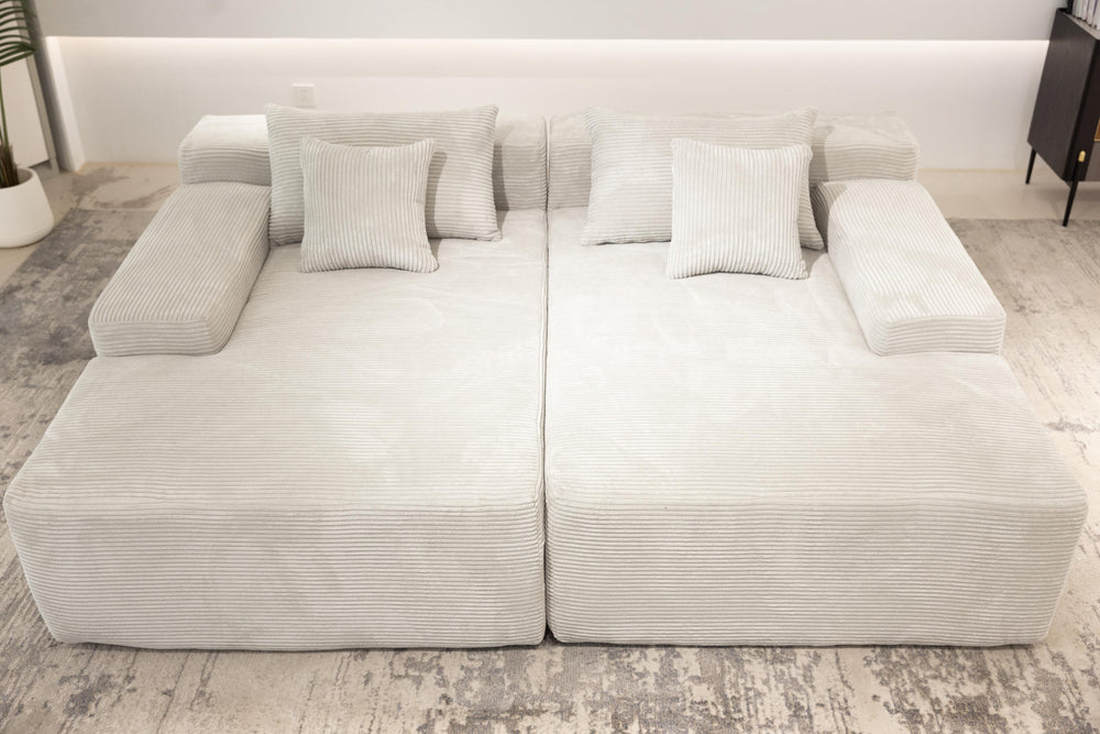 Cleo Double Lounge Chaise Sofa Bed