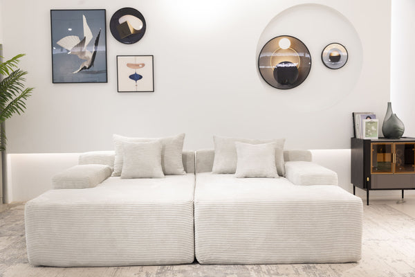 Cleo Double Lounge Chaise Sofa Bed