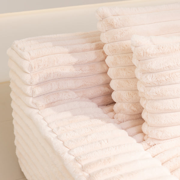 Martina Soft & Fluffy Plush Single Sofa Bed