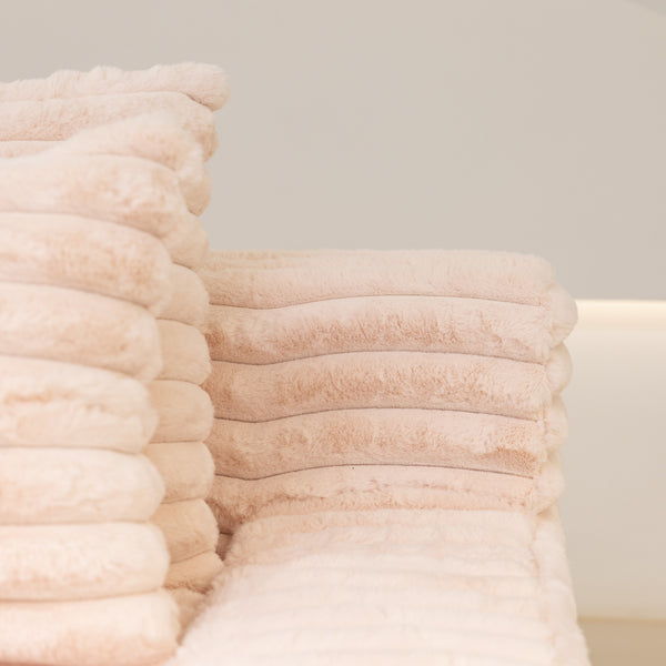 Martina Soft & Fluffy Plush Single Sofa Bed