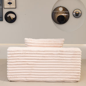 Martina Soft & Fluffy Plush Single Sofa Bed