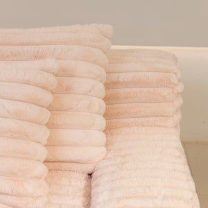 Martina Soft & Fluffy Plush Three Seater Sofa Bed