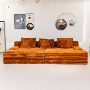 Martina Soft & Fluffy Plush Three Seater Sofa Bed