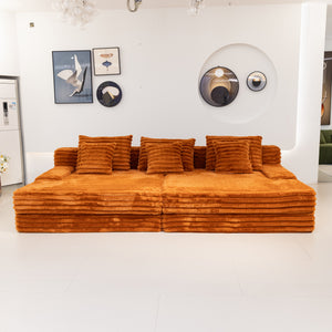 Martina Soft & Fluffy Plush Three Seater Sofa Bed