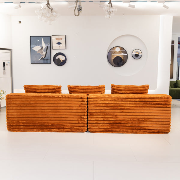 Martina Soft & Fluffy Plush Three Seater Sofa Bed