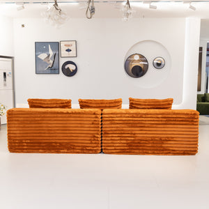 Martina Soft & Fluffy Plush Three Seater Sofa Bed