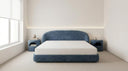 Hypnoa Modular Compressed Bed Frame - Queen Size, Easy Setup, Soft Upholstered