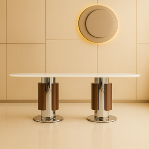 Iris Marble Dining Table